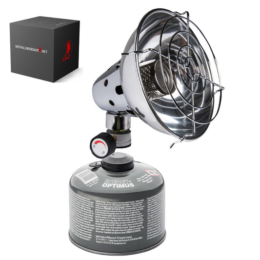 Kit de chauffage d'urgence Radiateur de base avec cartouche de gaz adaptée