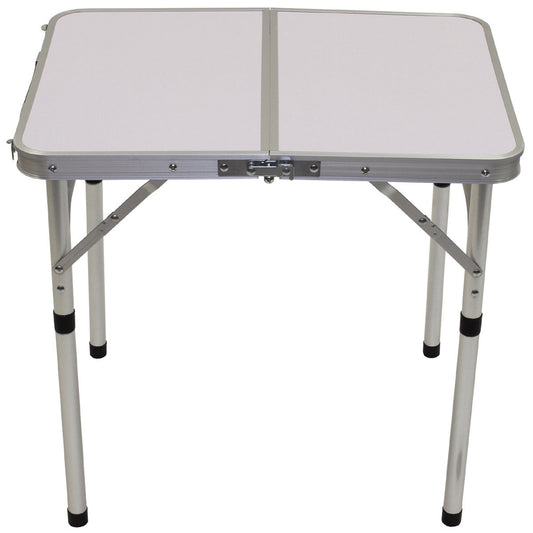 Camping table, foldable, aluminium, carrying handle