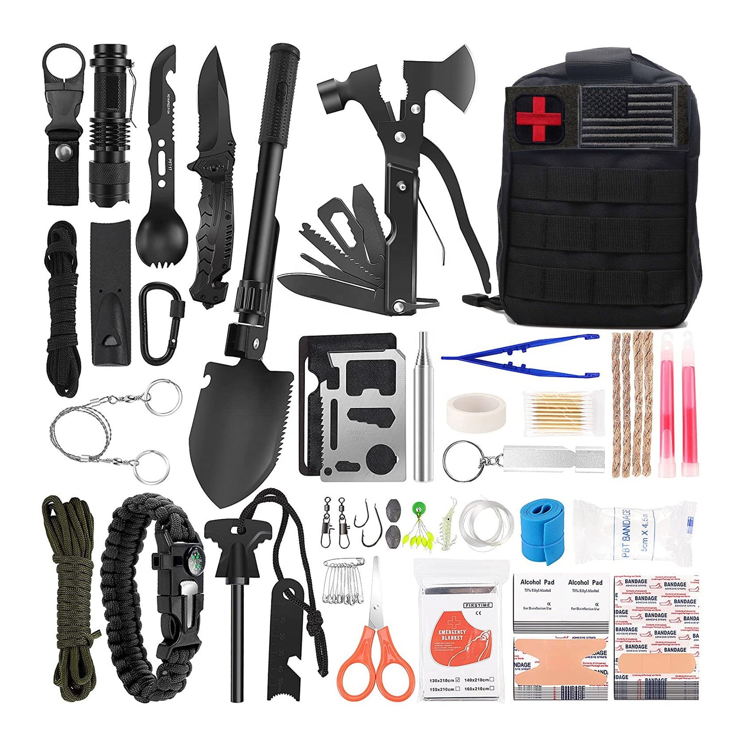 Survival kit for emergencies and outdoor adventures