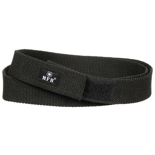 Ceinture, avec velcro, noire, environ 3,2 cm