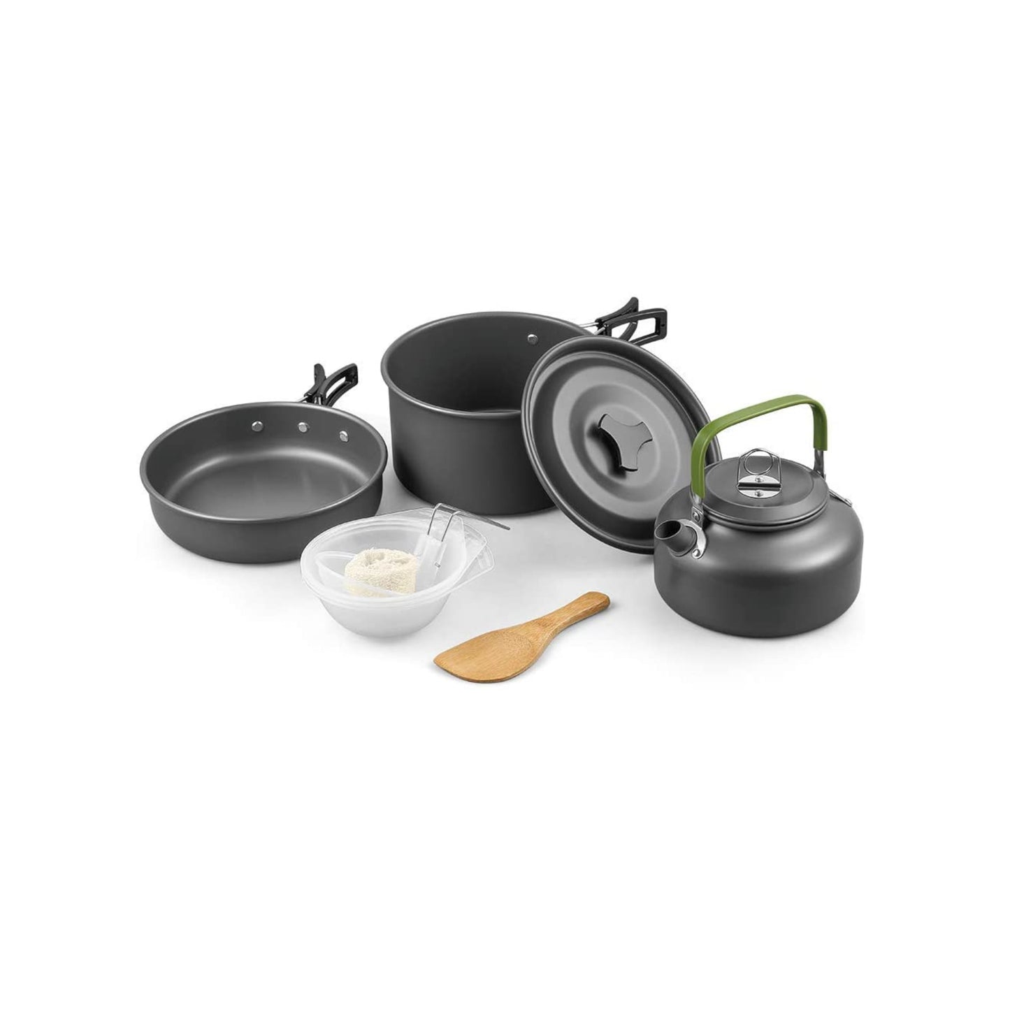 Set de cuisine haut de gamme - casserole, poêle, bols, cuillères - 7 pièces