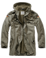 BW parka with flag