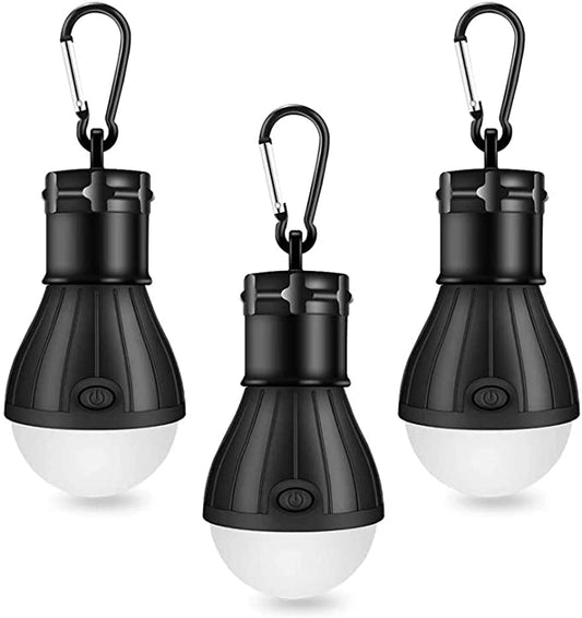 Winzwon Lampe de camping, lanterne de camping LED, lampe de tente portable lanterne ampoule ensemble-lumière d'urgence COB 150 lumens étanche camping lumière pour camping aventure pêche garage panne de courant (lot de 3)