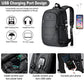 Laptop Backpack Men Water Resistant Anti-Theft School Uni Backpack with USB Charging Port and Lock 14/15.6 Inch Laptop Bag for Women Boys Leisure Work Travel Backpack Black