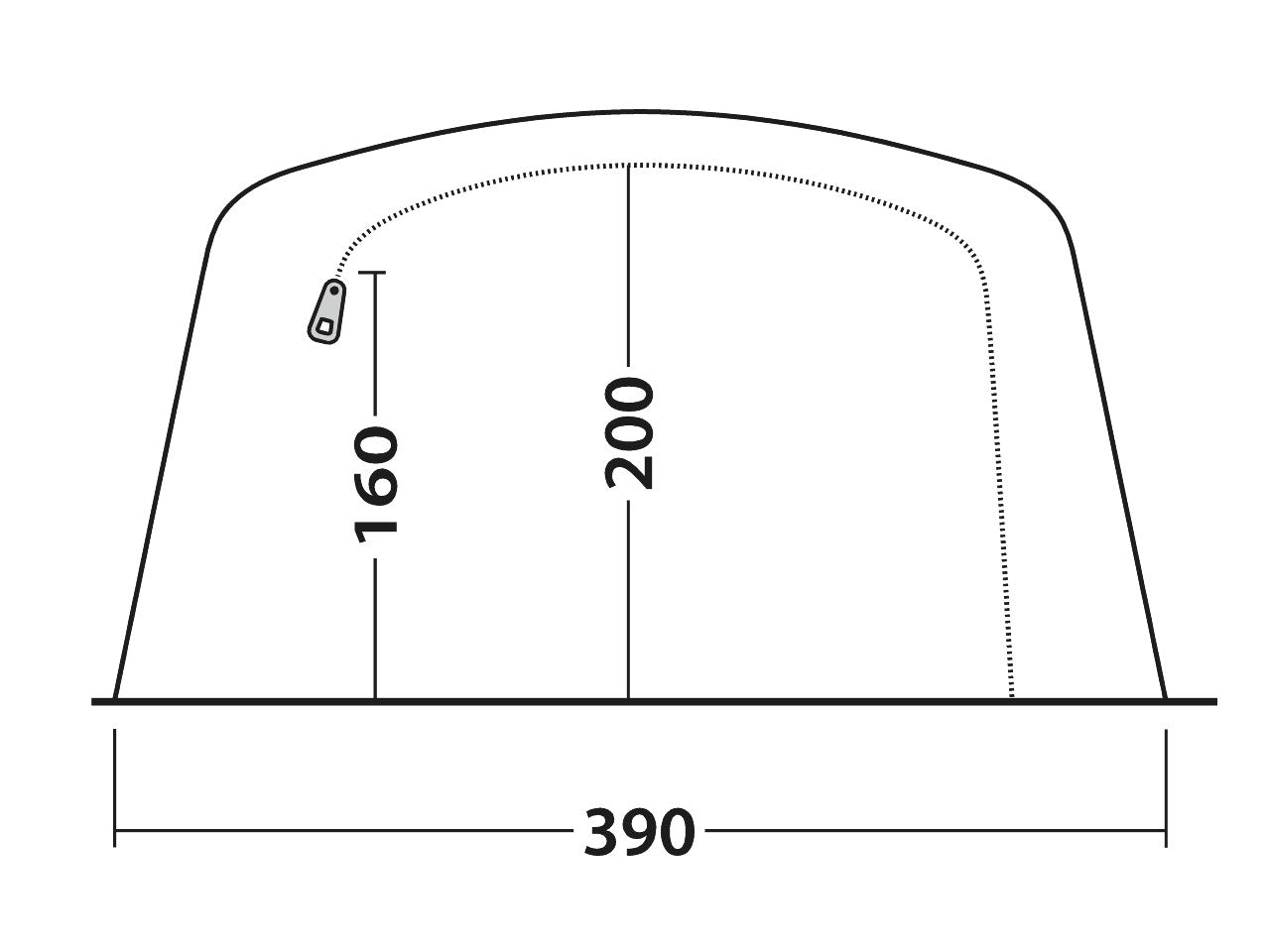 Tunnelzelt Parkdale für 6 Personen