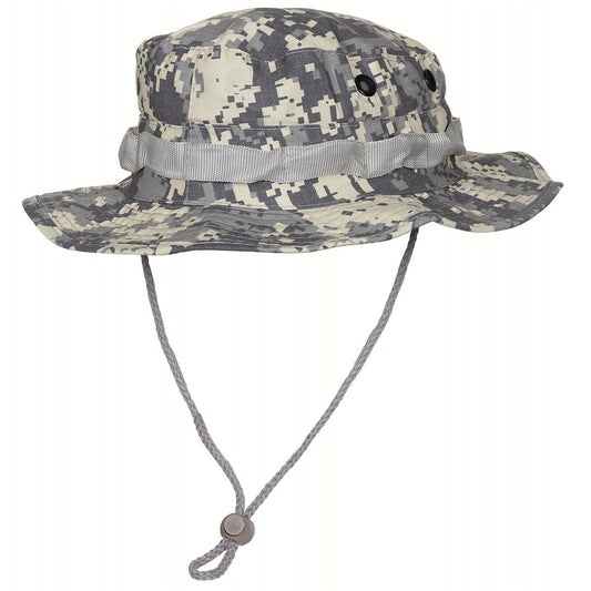 Tactical Boonie - Chapeau de brousse, mentonnière numérique