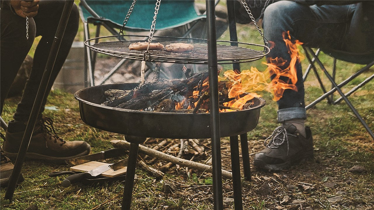 Campfire stand deluxe with fire bowl