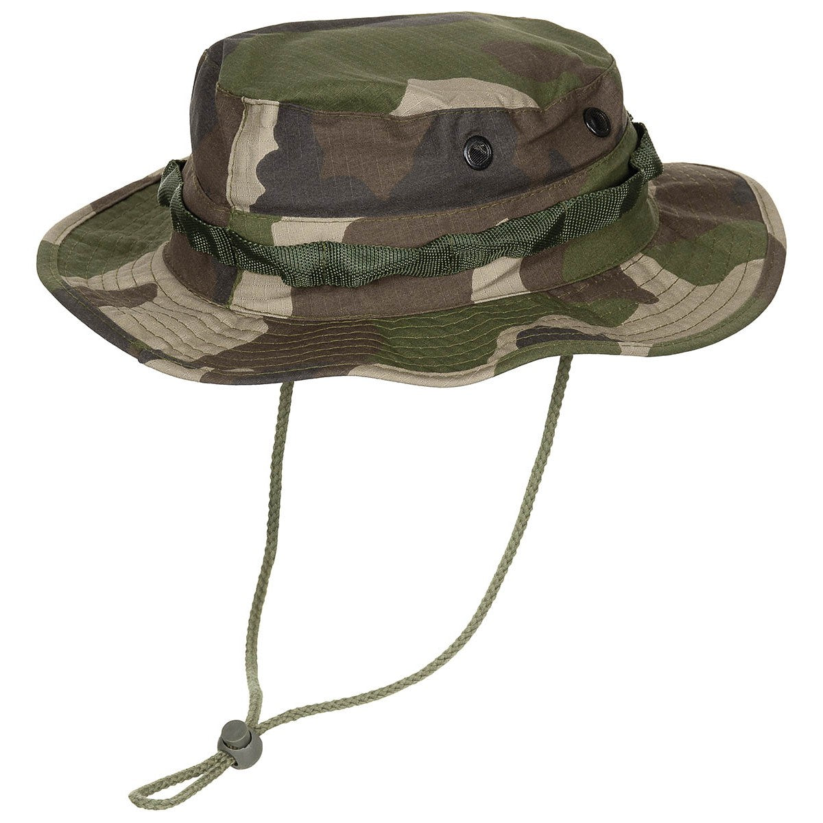 Tactical Boonie - Chapeau de brousse, mentonnière Forest Camo