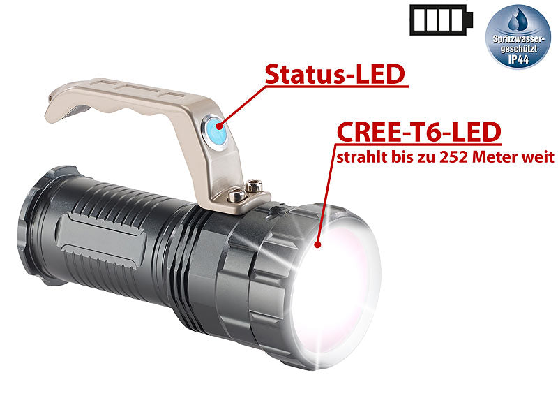 LED Lampe/Handscheinwerfer - 400 Lumen