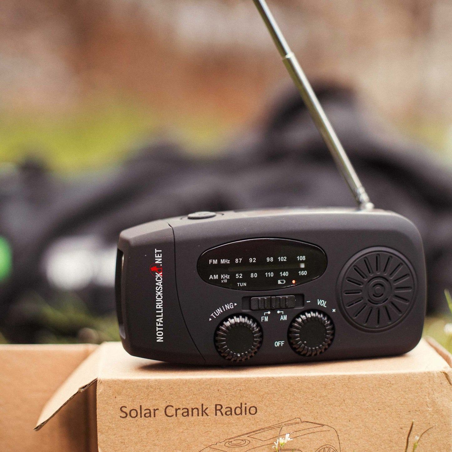 Radio à manivelle avec entraînement solaire Radio Solar